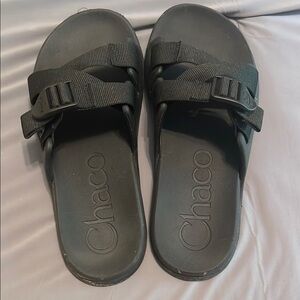 Chaco Black Adjustable Slide Sandals Size 7